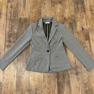 Suzy Shier Checkered Blazer